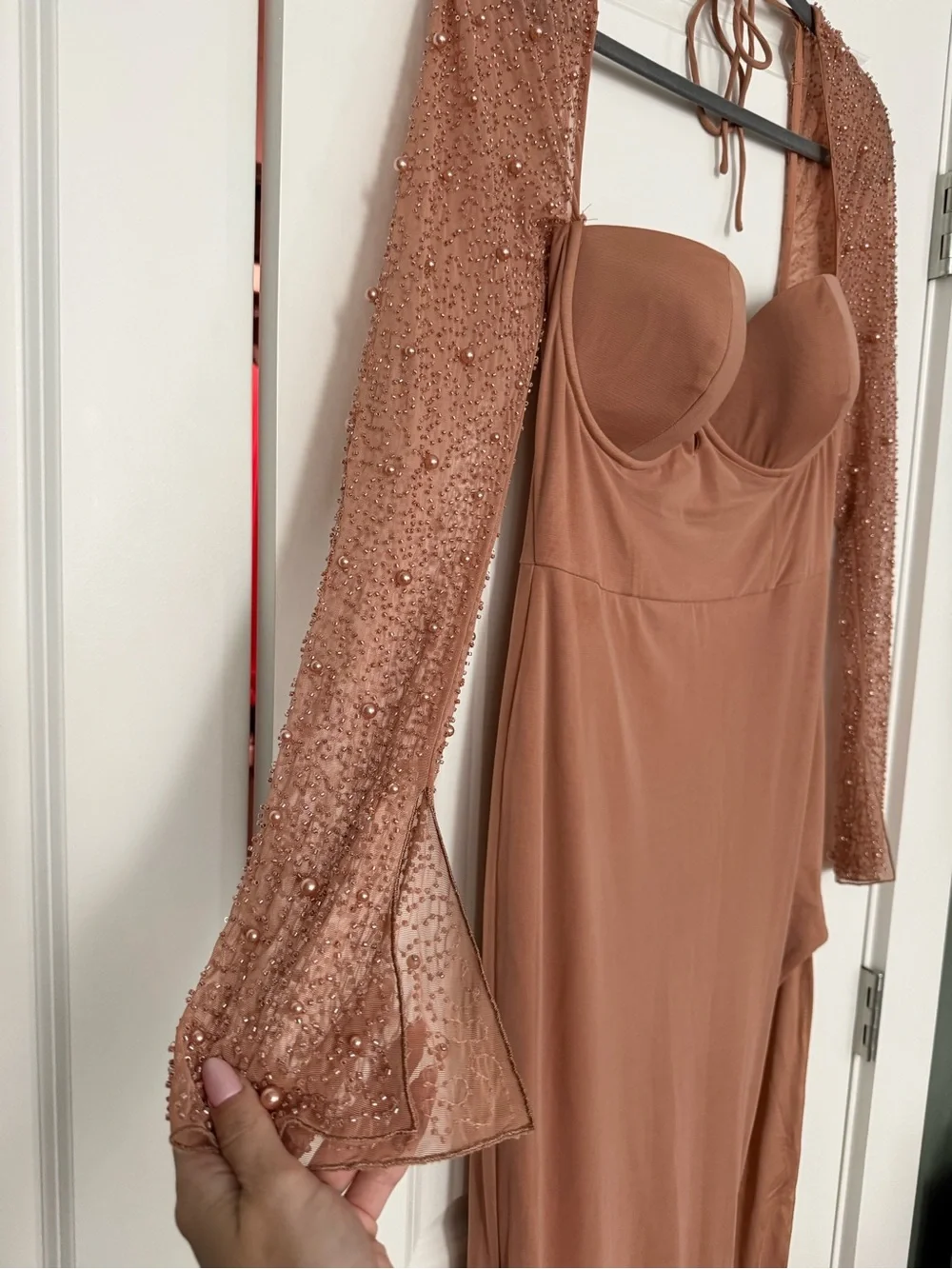 Ohpolly Long Embellished sleeve dress - Picture 3 of 5